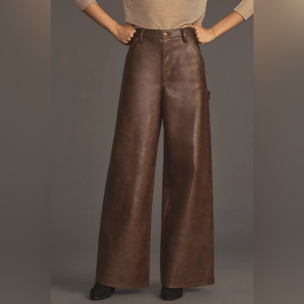 NWT AGOLDE Dale Leather Trouser Jeans - Picture 2 of 4
